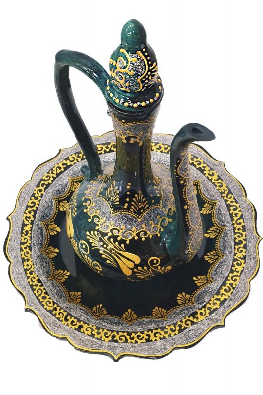 EL YAPIMI BÜYÜK BOY ÇİNİ İBRİK (TABAKLI)