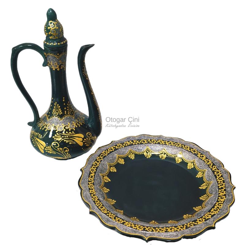 EL YAPIMI BÜYÜK BOY ÇİNİ İBRİK (TABAKLI)